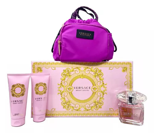 Versace Bright Crystal Eau de Toilette Set 4 piezas