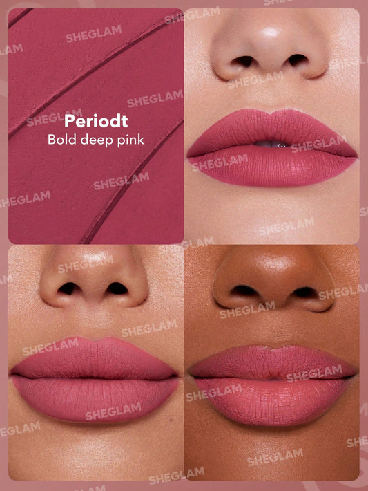 Sheglam mirror kiss high shine lipstick Periodt