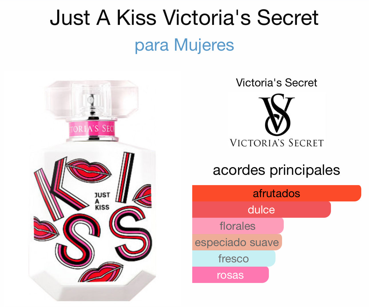 Victoria's Secret Perfume Just a Kiss 50 Ml