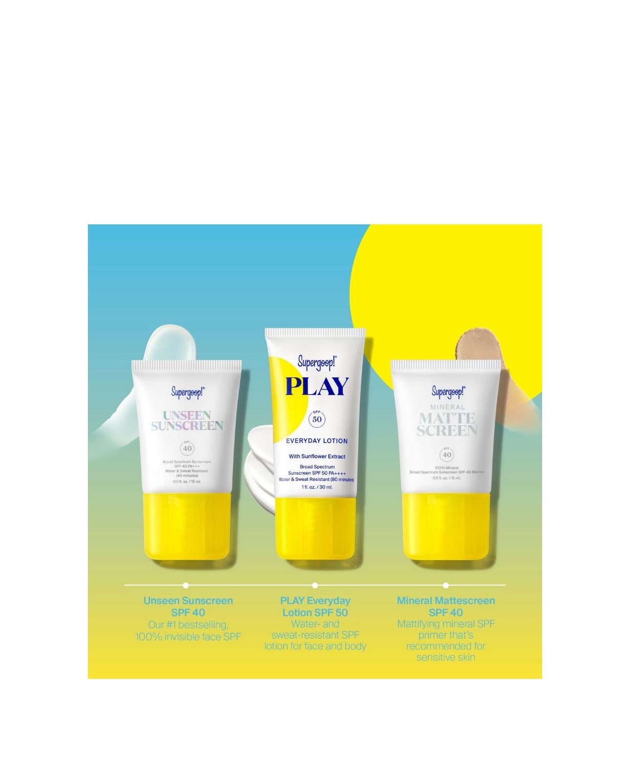 SuperGoop Daily SPF Starter Set for Face and Body