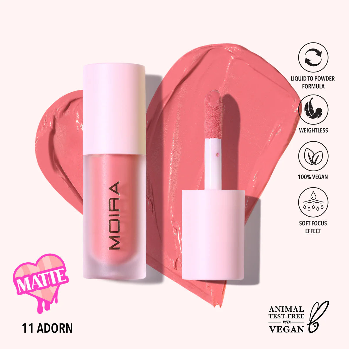 Moira Liquid Blush Tono 11 Adorn