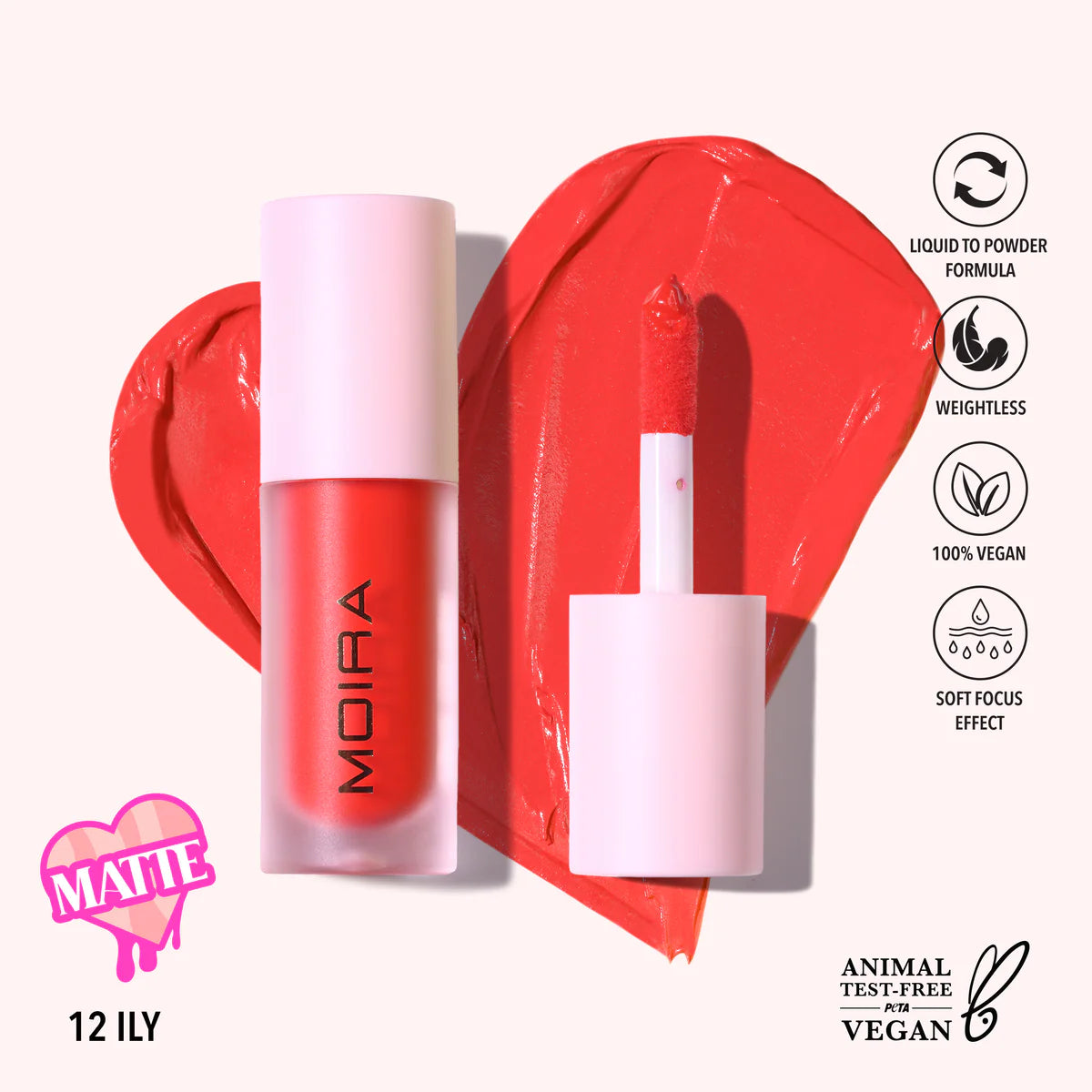 Moira liquid Blush Tono 12 ILY